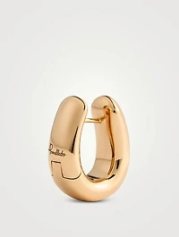 Iconica 18K Rose Gold Huggie Hoop Earrings With Diamonds