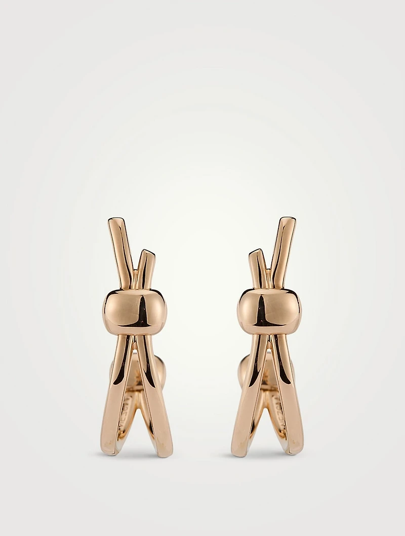 Together 18K Rose Gold Hoop Earrings