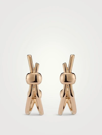 Together 18K Rose Gold Hoop Earrings