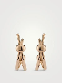 Together 18K Rose Gold Hoop Earrings