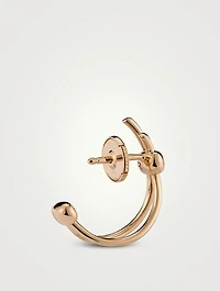 Together 18K Rose Gold Hoop Earrings