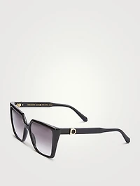 Gancini Rectangular Sunglasses