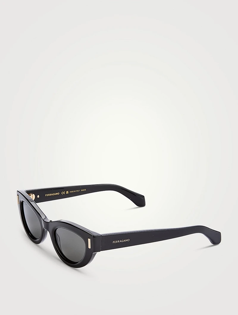 Rivet Cat Eye Sunglasses