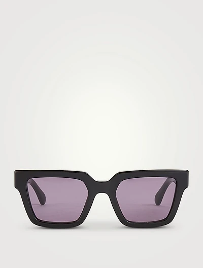 Gancini Hinge Square Sunglasses