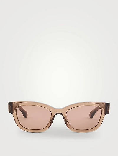 Gancini Hinge Square Sunglasses