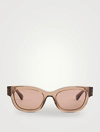 Gancini Hinge Square Sunglasses