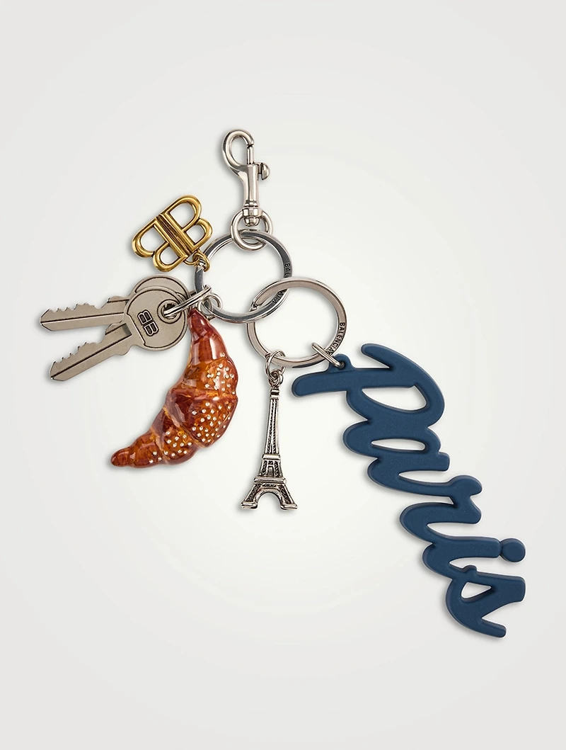 Tourist Paris Croissant Keychain