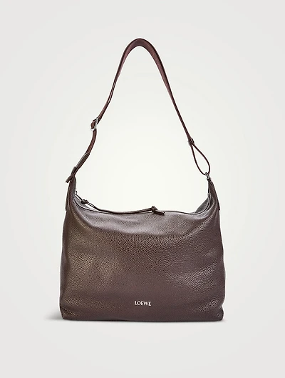 Cubi Grained Leather Crossbody Bag