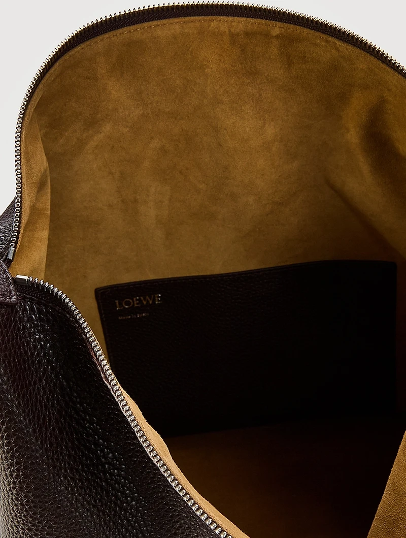 Cubi Grained Leather Crossbody Bag