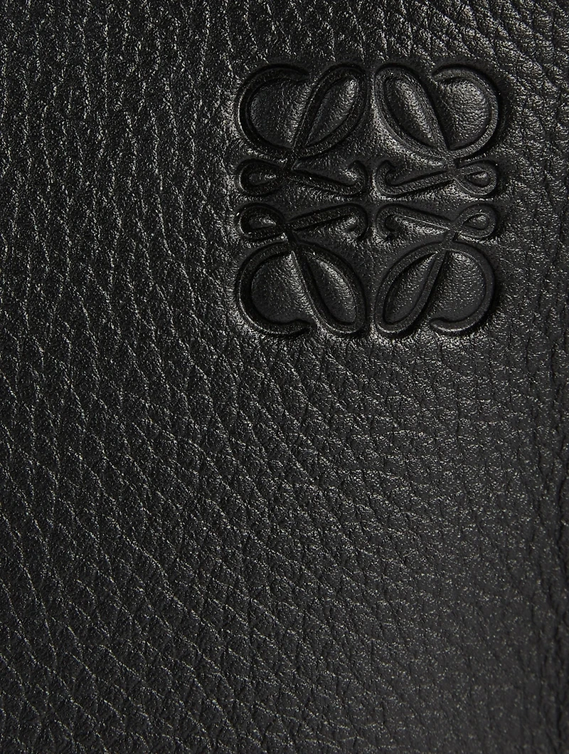 Vertical T Soft Grained Leather Pocket Bag