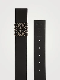 Leather Reversible Anagram Belt