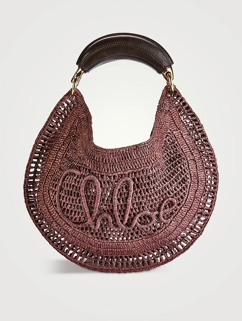 Summer Banana Raffia Shoulder Bag