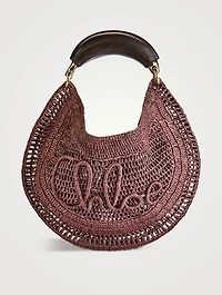 Summer Banana Raffia Shoulder Bag