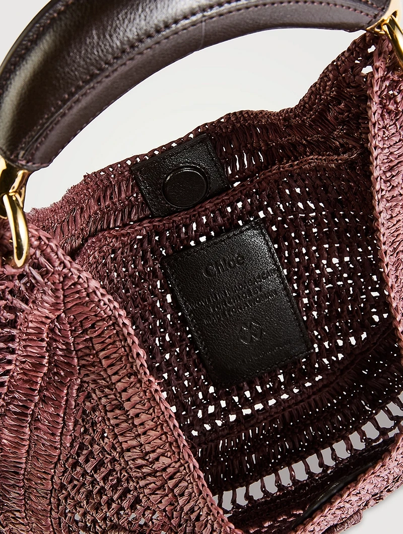 Summer Banana Raffia Shoulder Bag