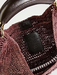Summer Banana Raffia Shoulder Bag