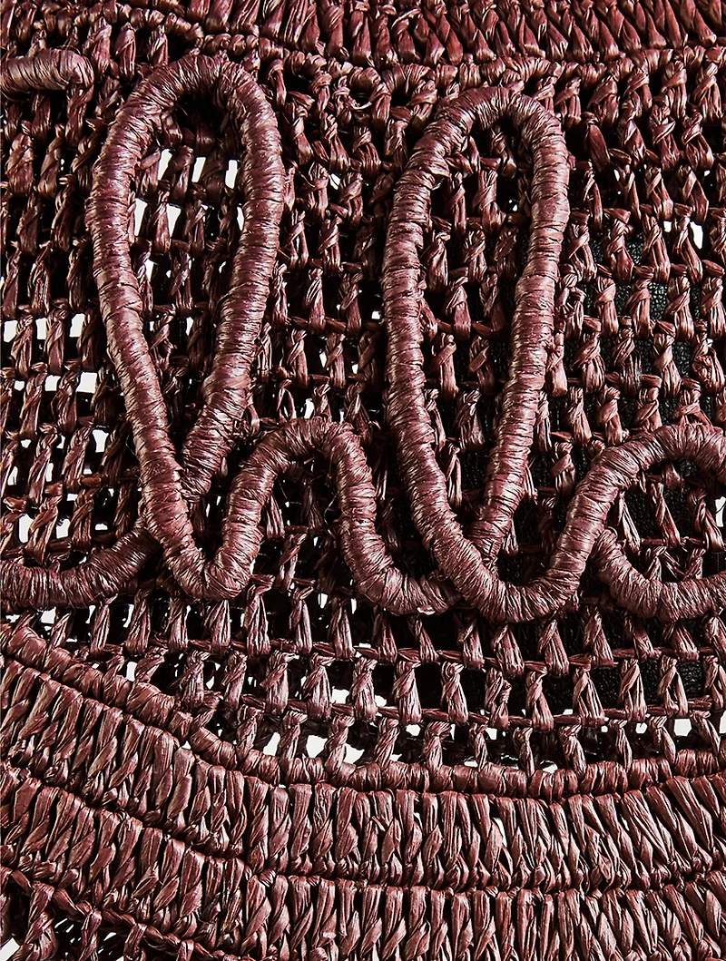 Summer Banana Raffia Shoulder Bag