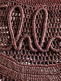 Summer Banana Raffia Shoulder Bag