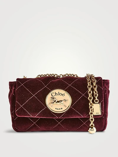 Small Heritage Velvet Shoulder Bag