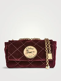 Small Heritage Velvet Shoulder Bag