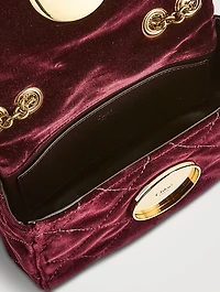 Small Heritage Velvet Shoulder Bag