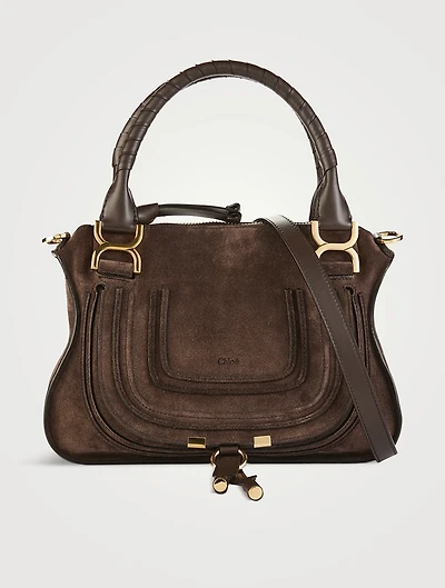 Small Marcie Suede Satchel