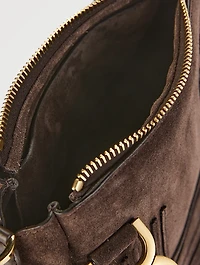 Small Marcie Suede Satchel
