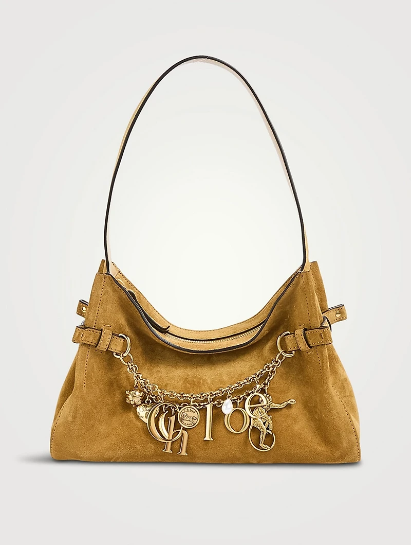 Chloé Charms Suede Shoulder Bag