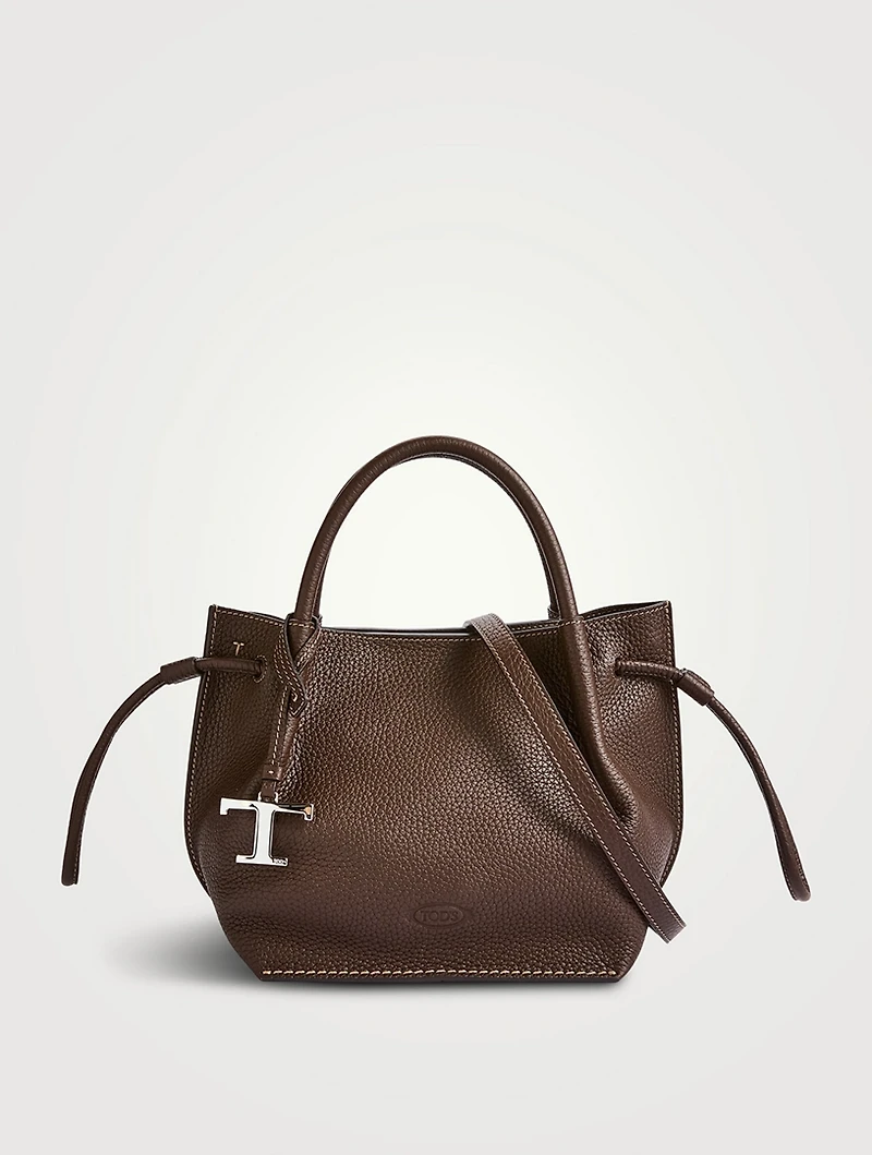 Small Leather Bucket Bag
