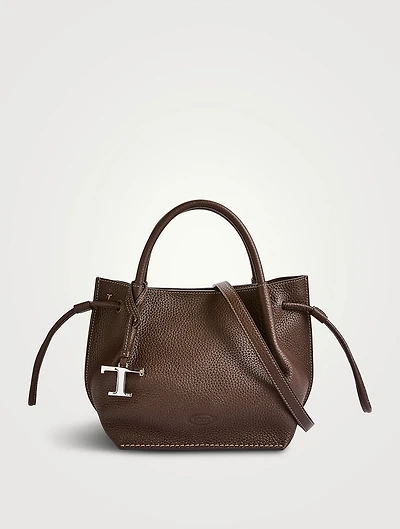 Small Leather Bucket Bag