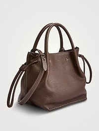 Small Leather Bucket Bag