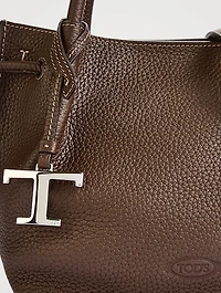 Small Leather Bucket Bag
