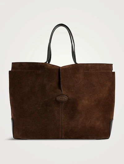 Medium Di Suede Tote Bag