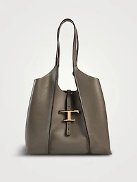Small T Timeless Leather Shopping Bag