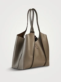 Small T Timeless Leather Shopping Bag