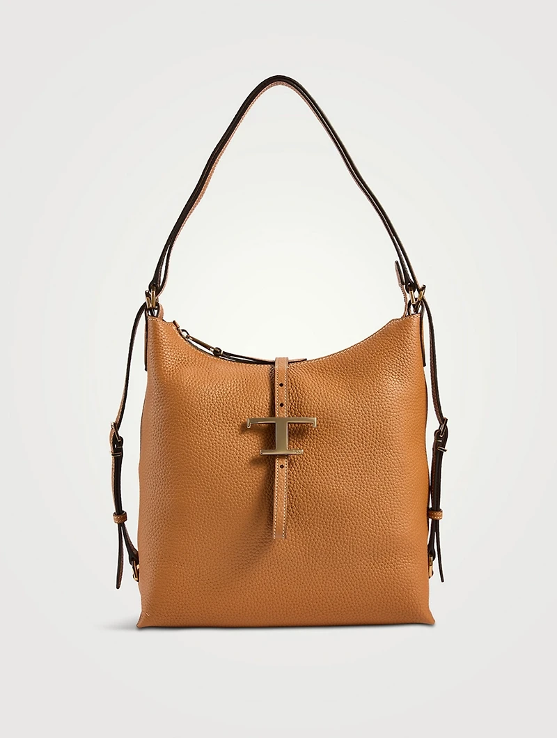 Small T Timeless Leather Shoulder Bag