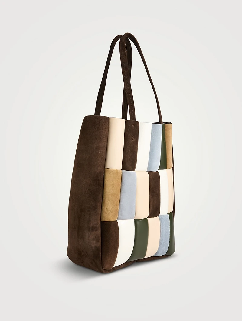 Zoe Patchwork Leather Tote Bag