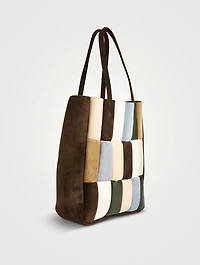 Zoe Patchwork Leather Tote Bag