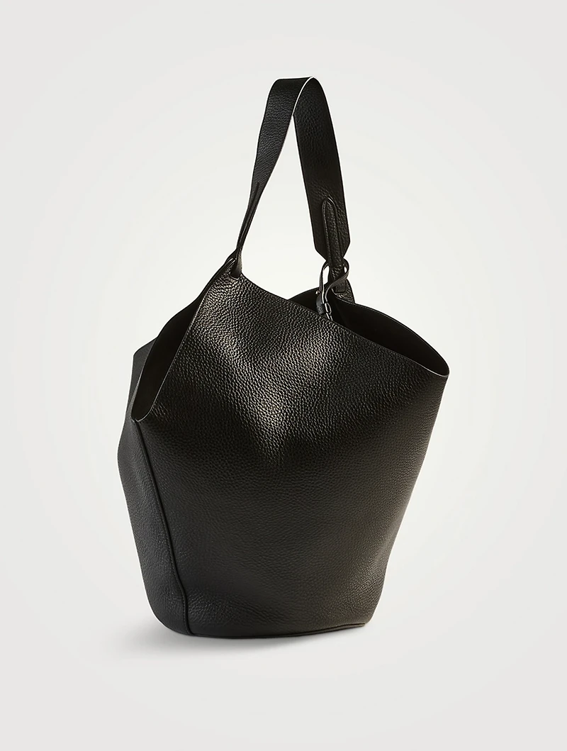Medium Lotus Leather Tote Bag