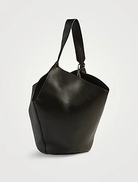 Medium Lotus Leather Tote Bag