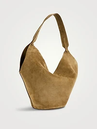 Small Lotus Suede Tote Bag