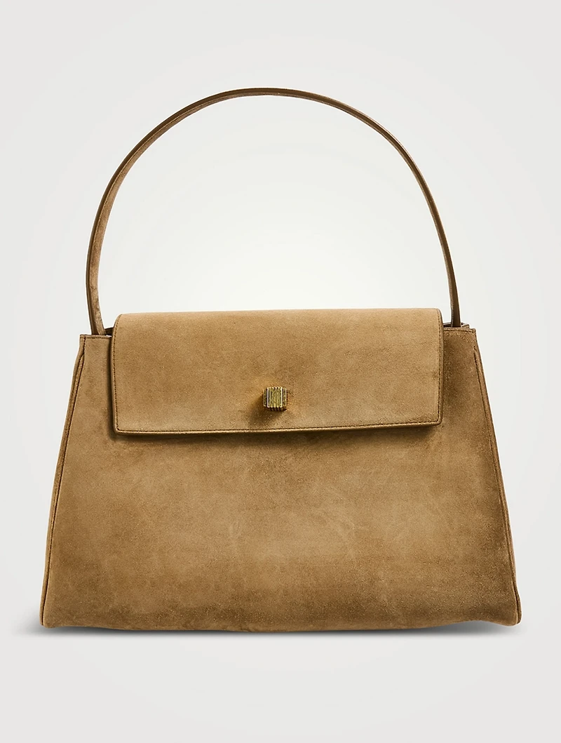 Audrey Suede Top Handle Bag