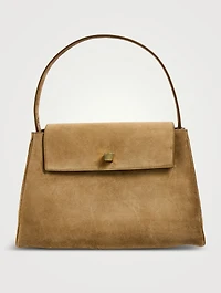 Audrey Suede Top Handle Bag