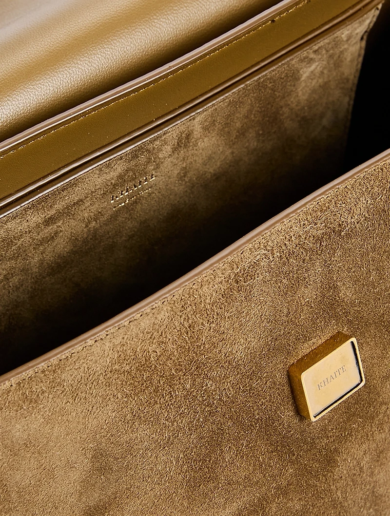 Audrey Suede Top Handle Bag