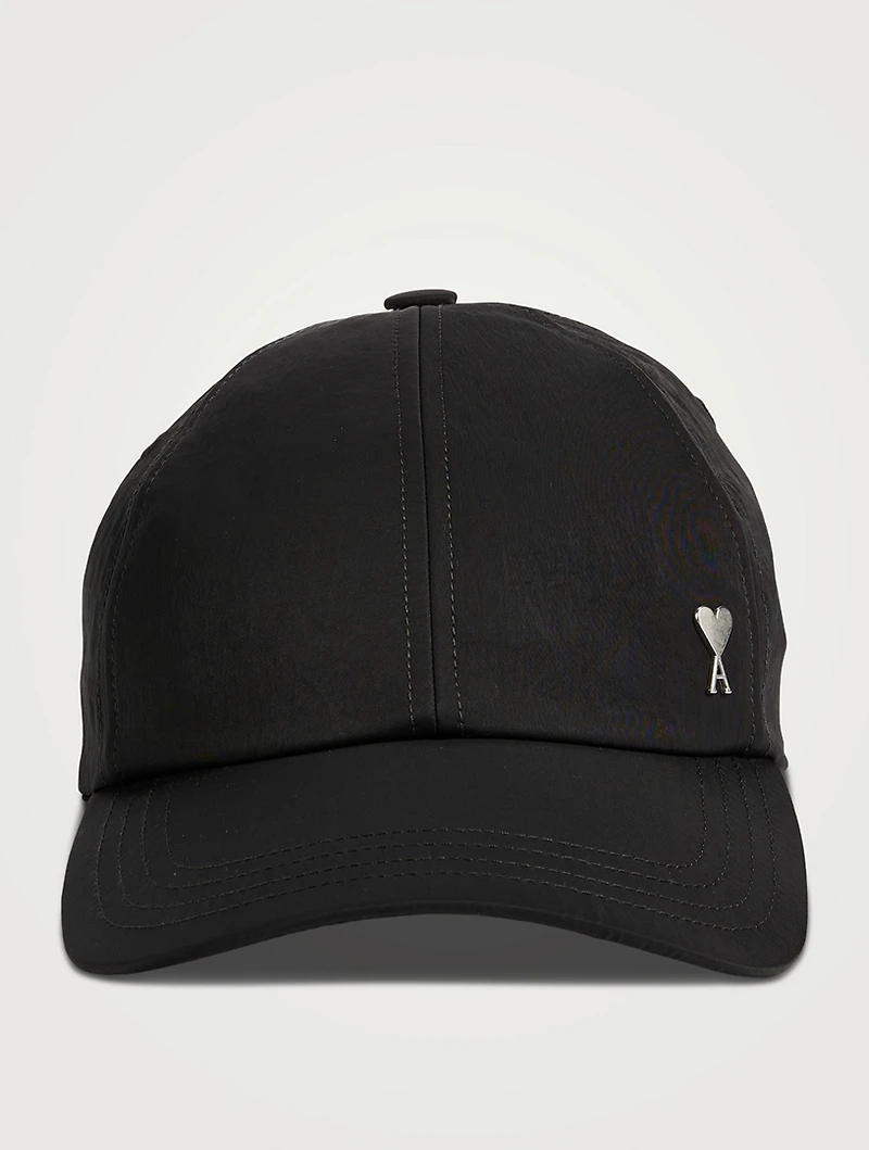 Crinkled Nylon Twill Stud Cap