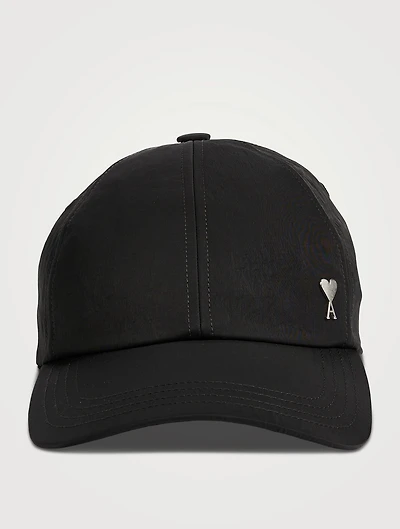 Crinkled Nylon Twill Stud Cap