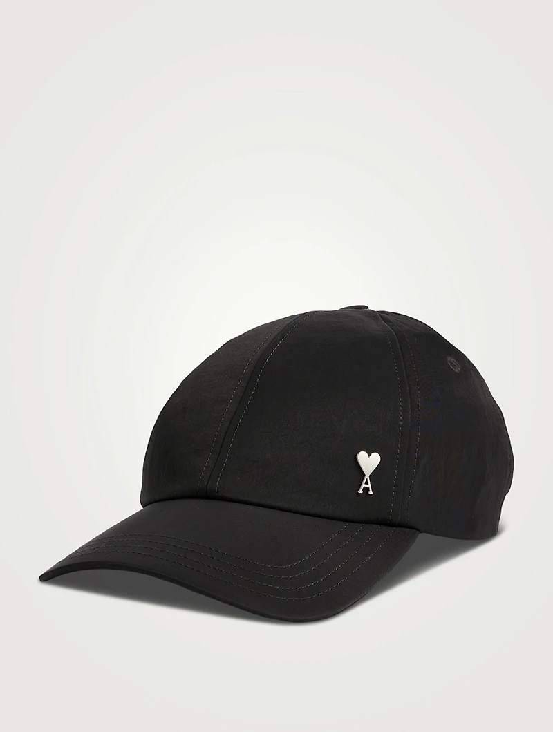 Crinkled Nylon Twill Stud Cap