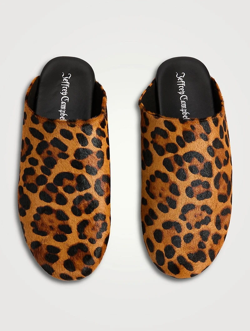 Gunter Printed Calf Hair Mules