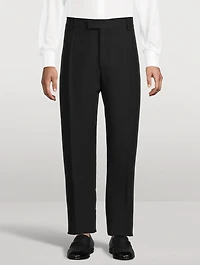 Wool Stretch Slim-Fit Pants