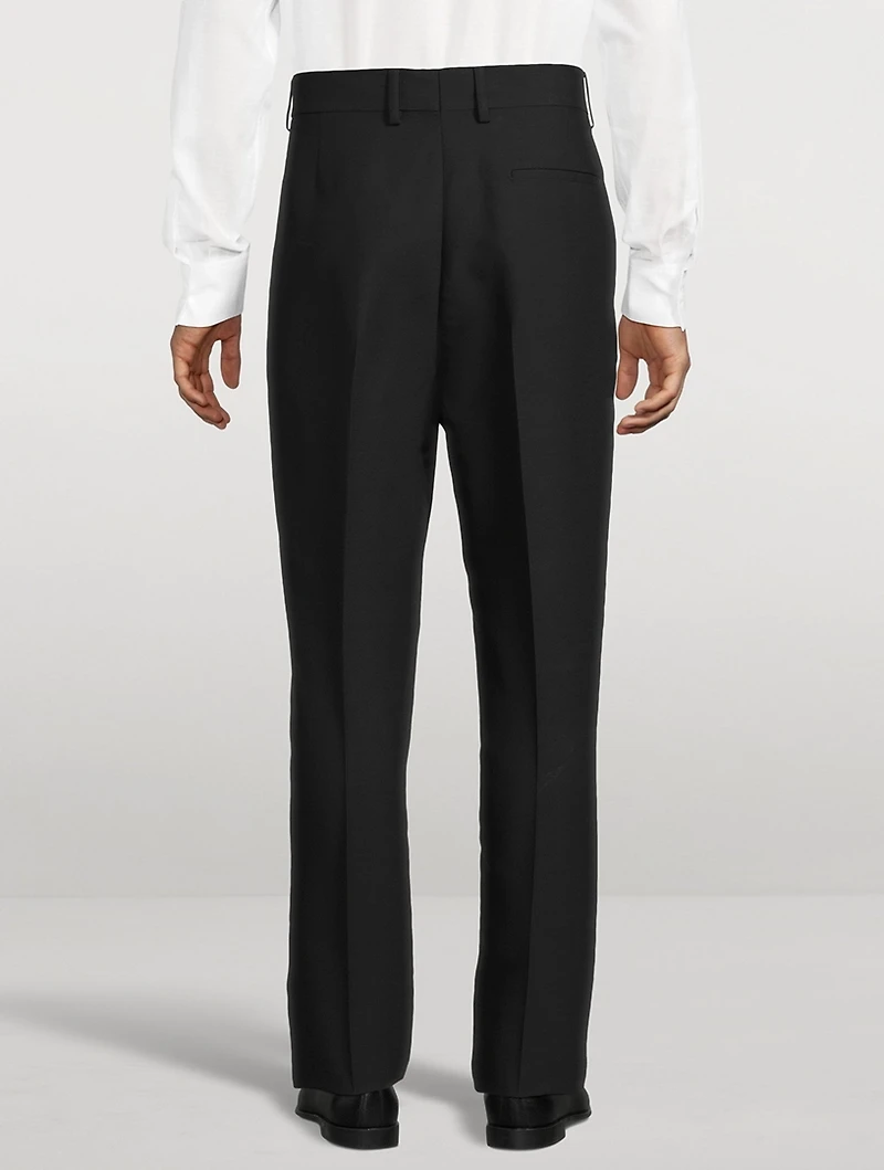 Wool Stretch Slim-Fit Pants
