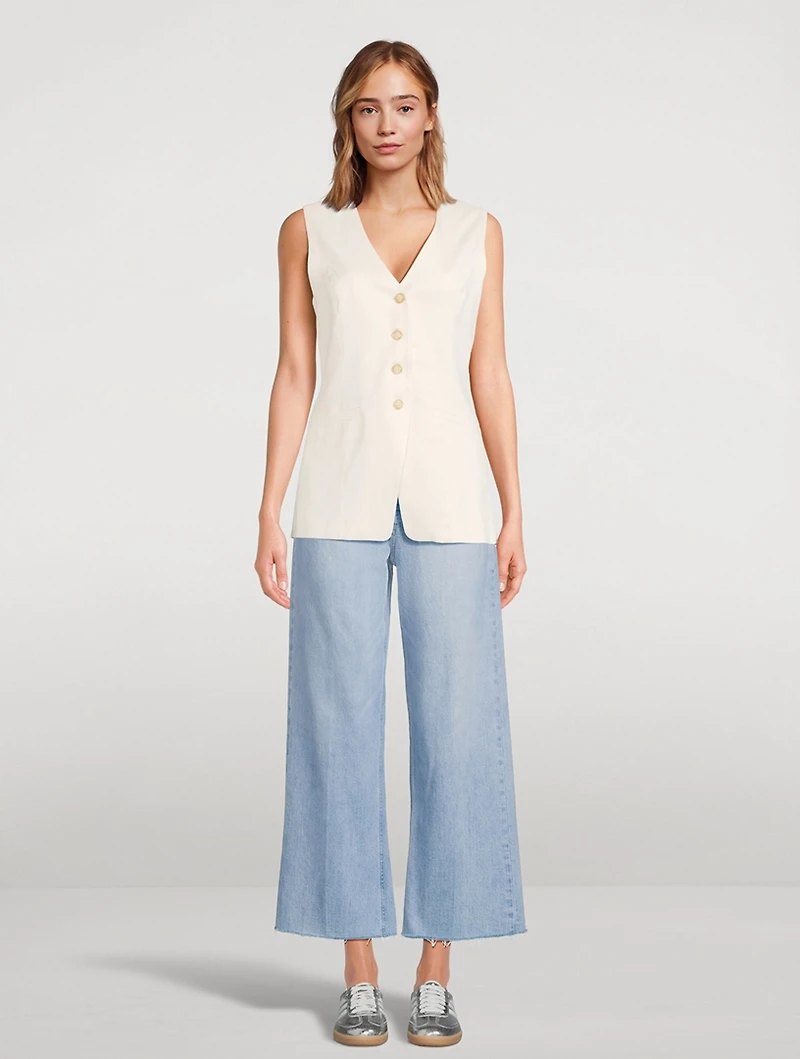Leenah Wide-Leg Ankle Jeans